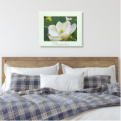 Witte Magnolia Bloemen Kunst Natuur Fotografie Canvas Afdruk (Insitu (Slaapkamer))