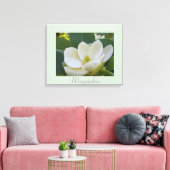 Witte Magnolia Bloemen Kunst Natuur Fotografie Canvas Afdruk (Insitu (Woonkamer))