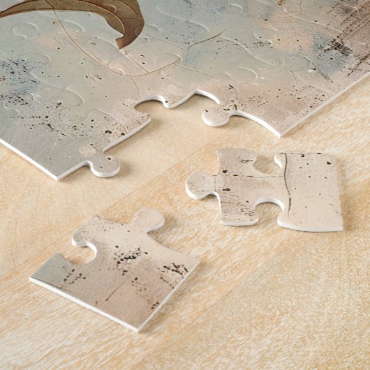 Witte Magnolia Bloemen  Legpuzzel (Zijkant)