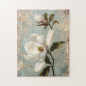 Witte Magnolia Bloemen  Legpuzzel (Verticaal)