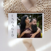 Witte Magnolia Bloemen Rustiek Verloving Aankondiging