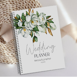 Witte Magnolia Bloemen Rustieke Wedding Planner