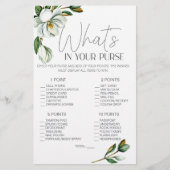 Witte Magnolia Bloemen Spel Whats In Uw Tas Flyer (Voorkant)