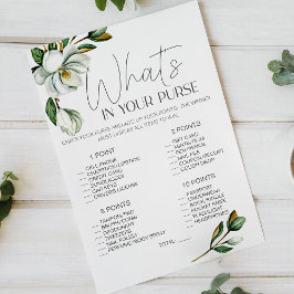 Witte Magnolia Bloemen Spel Whats In Uw Tas Flyer