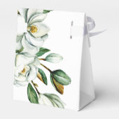 Witte Magnolia Bloemige Trouwcadeaudoos Bedankdoosjes (Achterkant)