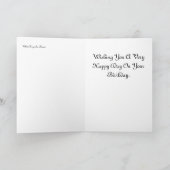 Witte Magnolia Bloesems Verjaardag Kaart (Binnen)