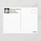 Witte Magnolia Blossom Fotografisch Briefkaart (Achterkant)