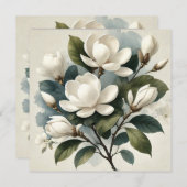  Witte Magnolia Botanisch (Voorkant / Achterkant)