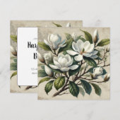  Witte Magnolia Botanisch (Voorkant / Achterkant)