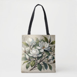  Witte Magnolia Botanisch Tote Bag