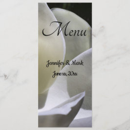 Witte Magnolia bruiloft dineren Menu