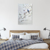 Witte Magnolia Canvas Afdruk (Insitu (Slaapkamer))