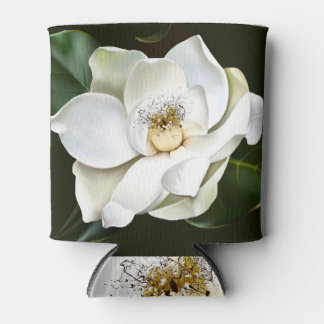 Witte Magnolia Close-up Groene achtergrond Blikjeskoeler