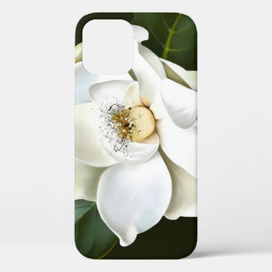 Witte Magnolia Close-up Groene achtergrond Case-Mate iPhone Case