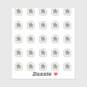 Witte Magnolia Contour Stickers (Vel)