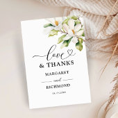 Witte Magnolia Elegante Bloemen Huwelijk Bedankt