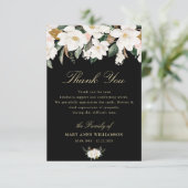 witte magnolia floral begrafenis bedankt voor je o (Staand voorkant)