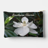 Witte Magnolia Floral Fotografische Botanische Etui (Achterkant)