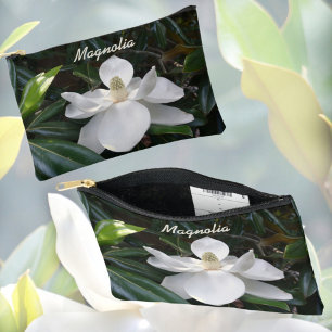 Witte Magnolia Floral Fotografische Botanische Etui