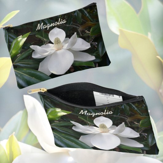 Witte Magnolia Floral Fotografische Botanische Etui
