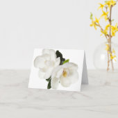 Witte Magnolia Flower Magnolias Floral Flowers Kaart (Gele Bloem)