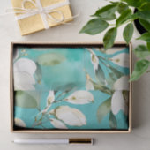 Witte Magnolia Garland met Eucalyptus Tissuepapier (Geschenk)