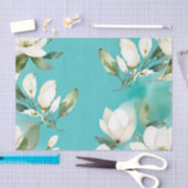 Witte Magnolia Garland met Eucalyptus Tissuepapier (Craft)