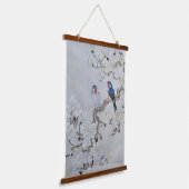 Witte Magnolia Hangend Wandkleed (Gebogen)