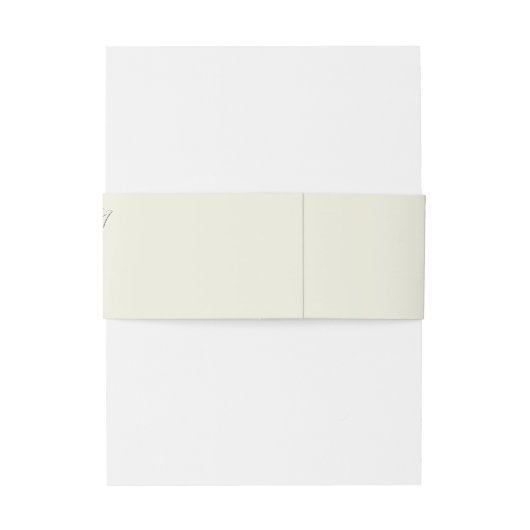 Witte Magnolia illustratie Moderne minimale bruilo Uitnodigingen Wikkel (Achterkant Voorbeeld)