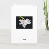 Witte Magnolia Kaart (Achterkant)