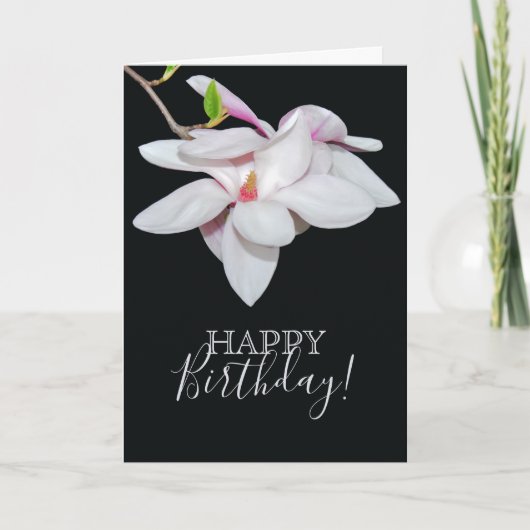 Witte Magnolia Kaart (Voorkant)