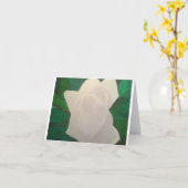 Witte Magnolia, klein, 4" x 5,6" Kaart (Gele Bloem)