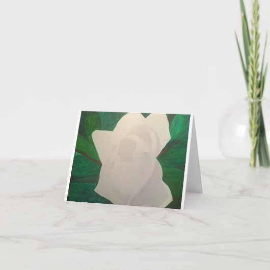 Witte Magnolia, klein, 4" x 5,6" Kaart (Voorkant)