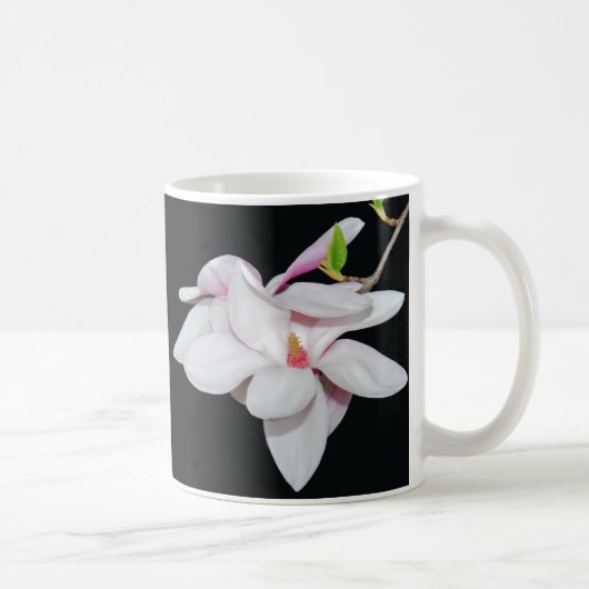 Witte Magnolia Koffiemok (Rechts)