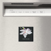 Witte Magnolia Magneet (Insitu (Vaatwasser))