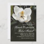 Witte Magnolia Moderne Bloemen Kaart (Voorkant)