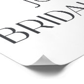 Witte Magnolia Rustic Floral Elegant Vrijgezellenf Poster (Hoek)