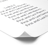 Witte Magnolia Rustieke Bloemen Trouwstoel Grafiek Poster (Hoek)