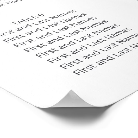 Witte Magnolia Rustieke Bloemen Trouwstoel Grafiek Poster (Hoek)