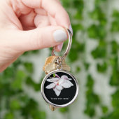Witte Magnolia Sleutelhanger (Hand)