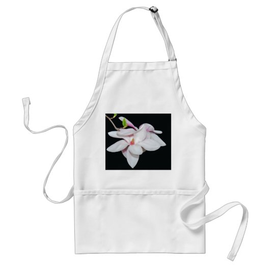 Witte Magnolia Standaard Schort (Voorkant)