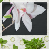 Witte Magnolia Theedoek (Gevouwen)