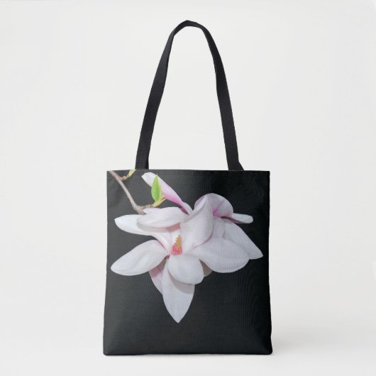 Witte Magnolia Tote Bag (Voorkant)