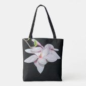 Witte Magnolia Tote Bag (Achterkant)