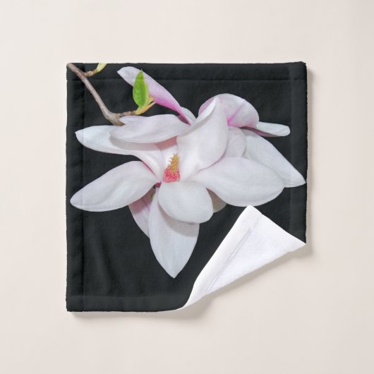 Witte Magnolia Washandje (Wasdoekje)