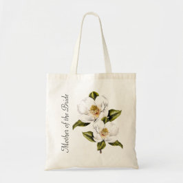 Witte Magnolias Moeder van de Bride Canvas tas