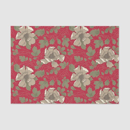 Witte magnoliën tissuepapier (Voorkant)