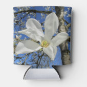 Witte Magnolievloer in de boom. Blikjeskoeler (Voorkant)