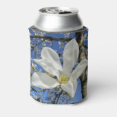 Witte Magnolievloer in de boom. Blikjeskoeler (Blikje Achterkant)