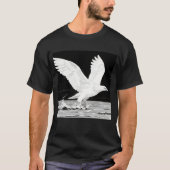 Witte Majesteit: Adelaar boven water T-shirt (Voorkant)